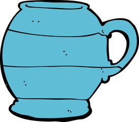 cartoon old style mug
