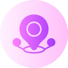 positioning gradient icon