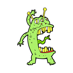 cartoon crazy monster