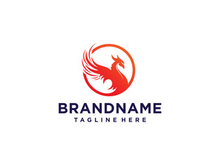 phoenix logo design template. phoenix logo for business company.