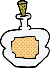 cartoon doodle perfume bottle