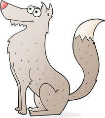cartoon wolf
