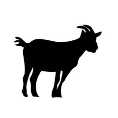 Goat silhouette icon symbol