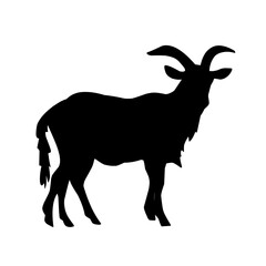 Goat silhouette icon symbol
