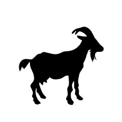 Goat silhouette icon symbol