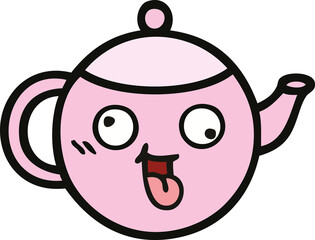 cute cartoon teapot