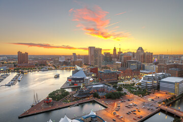 Baltimore, Maryland, USA Skyline over the Inner Harbor - 751458092