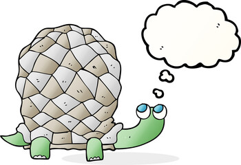thought bubble cartoon tortoise