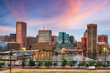 Baltimore, Maryland, USA Skyline on the Inner Harbor - 751458665