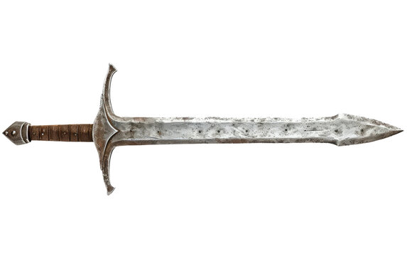 Sword of Steel isolated on transparent Background