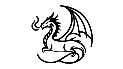Dragon icon vector illustration design on white background