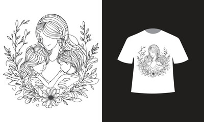 happy mothers day t-shirt design 2024