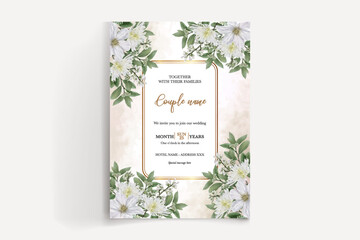 BRIDAL SHOWER FLORAL INVITATION TEMPLATE