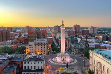 Baltimore, Maryland, USA at the Washington Monument - 751459886