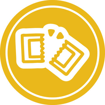 recommend clip art: movie ticket circular icon