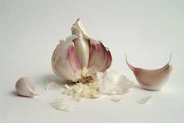 Obraz na płótnie Canvas a clove of garlic and cloves