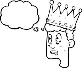 thought bubble cartoon idiot prince