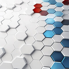 Naklejka premium abstract background with hexagons