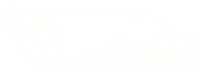 Chopping Board Chalk Drawing