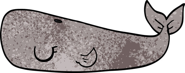 cartoon doodle whale © lineartestpilot