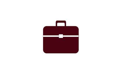 briefcase icon isolate with white color background