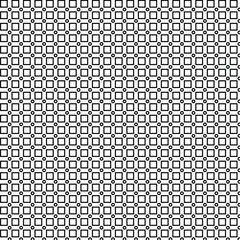 Fototapeta na wymiar Seamless black and white square with small circles pattern.