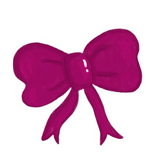 pink ribbon bow