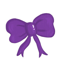 purple bow and ribbon