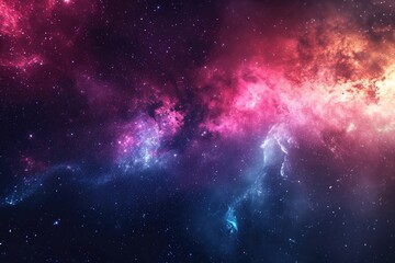 Fototapeta premium Cosmic canvas paints dazzling celestial hues