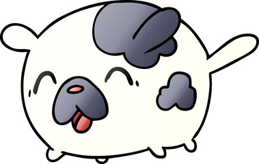 gradient cartoon kawaii cute patch dog