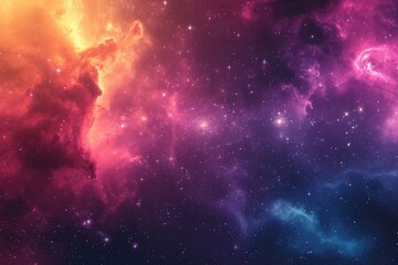 Stellar marvel presents vivid celestial spectrum - obrazy, fototapety, plakaty