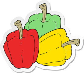 sticker of a cartoon pepper