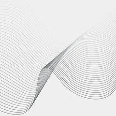Abstract wavy line background, dynamic sound wave, wavy pattern, stylish line art and web banner banner background