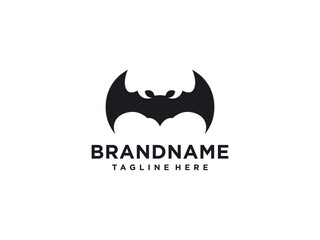 Bat icon illustration on white background