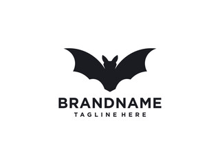 Bat icon illustration on white background
