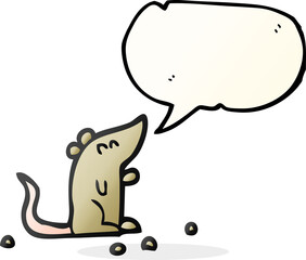 speech bubble cartoon mouse