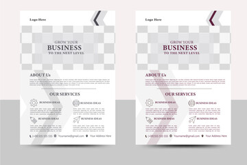 Corporate business flyer template. modern business flyer template, abstract business flyer and creative design, Business Flyer Design, Editable Business Flyer Layout for Company Introduction.