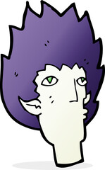 cartoon vampire face