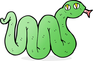 funny cartoon snake