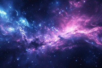 Galactic vista presents vibrant stellar shades