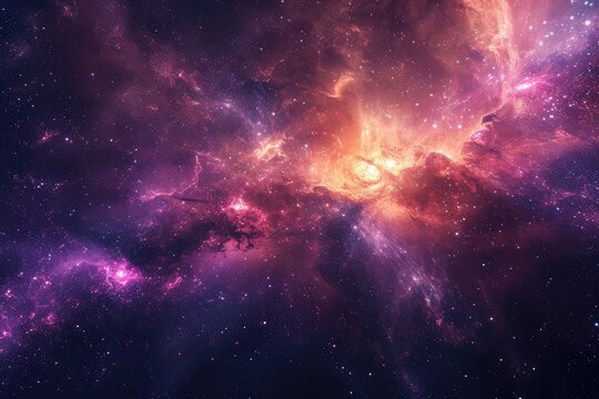 Cosmic panorama captivates with mesmerizing galaxy shades