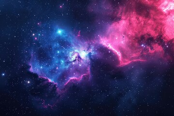 Astronomical wonder captivates with captivating galaxy hues - obrazy, fototapety, plakaty