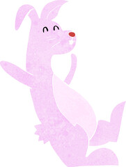 cartoon pink bunny