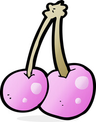 cartoon pink cherries