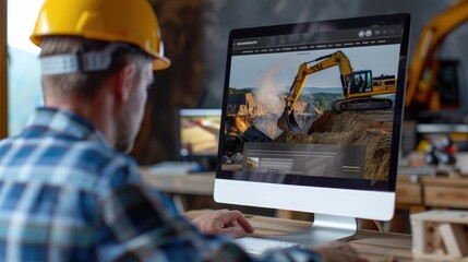 web design concept for construction company ​