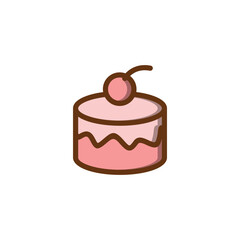 cupcake icon with cherry