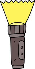 cartoon doodle electric torch