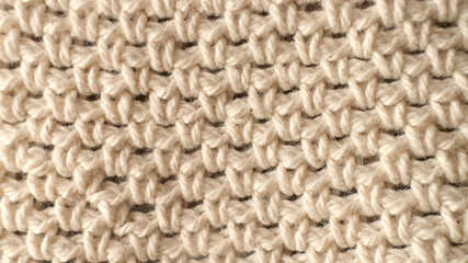 crochet natural fiber cotton background