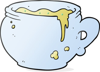 cartoon mug of soup