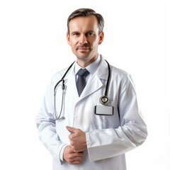 Fototapeta premium doctor isolated on white